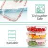 C CREST 10 Pack Glass Meal Prep Containers Food Storage Containers