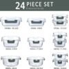 71xJoSjZhFL._AC_SX425_.jpg M MCIRCO 24Piece Glass Food Storage Containers