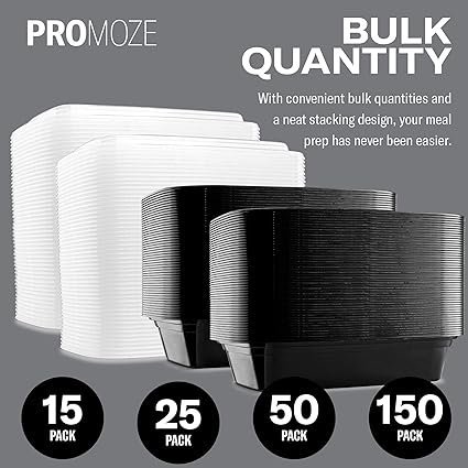 81iEChYrlCL._AC_SX425_.jpg 50Pack Reusable Meal Prep Containers Microwave Safe Food Storage Containers