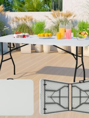 Plastic Foldable Table with Handle Event Buffet