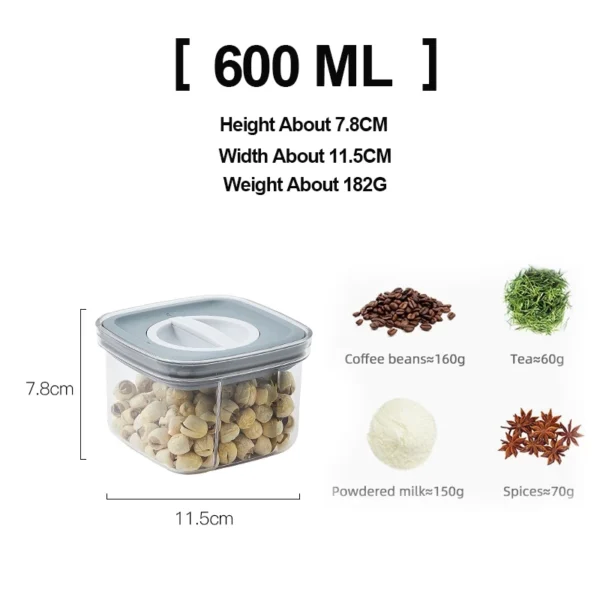 my-11134207-7ras8-m8omixw4ivf206.webp Airtight Food Container Leak Proof Canister Stackable Storage Containers Kitchen Organizer Vacuum Seal Containers