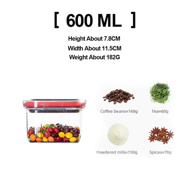 my-11134207-7rasi-m8omihjmg2oe8f.webp Airtight Food Container Leak Proof Canister Stackable Storage Containers Kitchen Organizer Vacuum Seal Containers