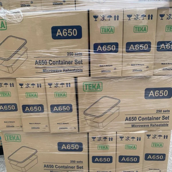 A1000 A750 A650 A500 PP RECTANGULAR CONTAINER
