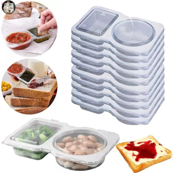sg-11134201-7ratb-mb7veio8qp3kbd.webp 30PCS Reusable Snack Pack Containers 2 Compartments Snack Pots With Lids Double Compartment Snack Pot