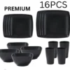 Dinnerware Set For 16 pax Dinner Plates Sets Microwave Dishwasher Safe Reusable