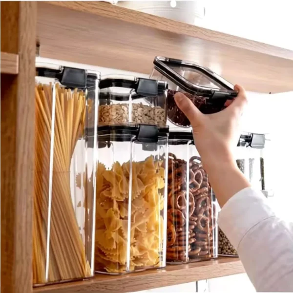sg-11134253-81zvw-mir7hw4d2tqc6b.webp Food Storage Container Plastic Kitchen Refrigerator Noodle Box Multigrain Storage Tank Transparent Sealed Cans