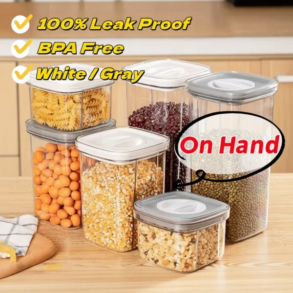 sg-11134253-822z2-mi0xtso0j4zo8c.webp Airtight Food Container Leak Proof Canister Stackable Storage Containers Kitchen Organizer Vacuum Seal Containers