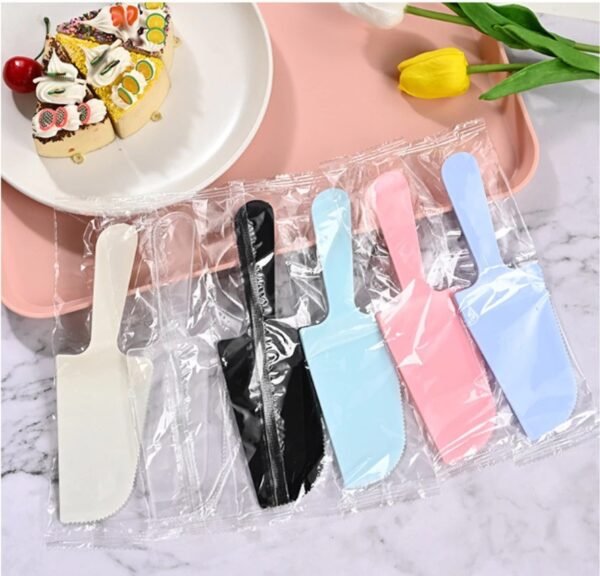 Plastic Cake Knife - Random Colour